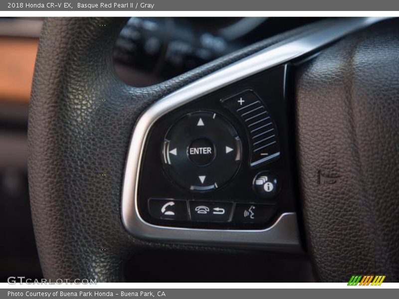 Basque Red Pearl II / Gray 2018 Honda CR-V EX