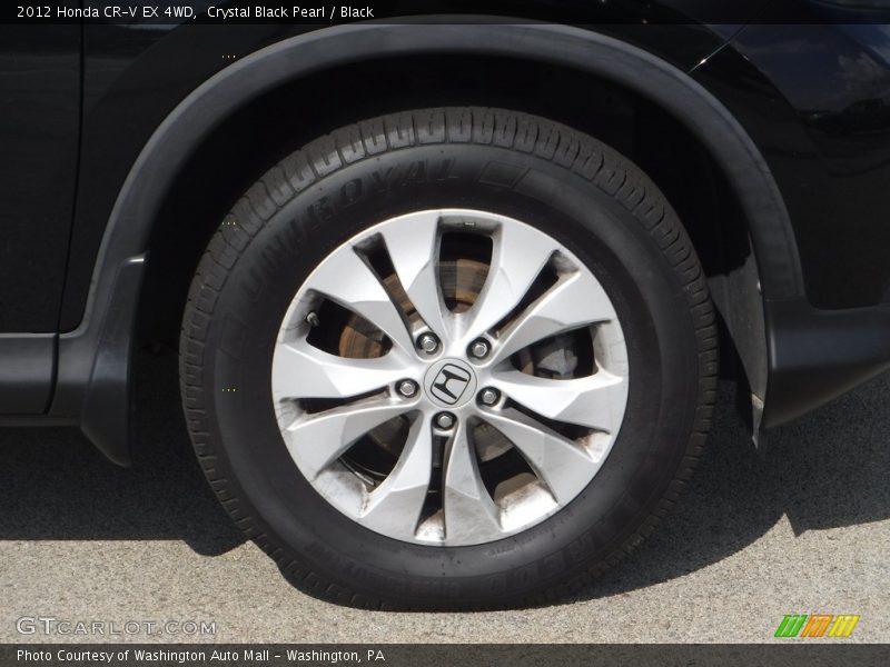 Crystal Black Pearl / Black 2012 Honda CR-V EX 4WD