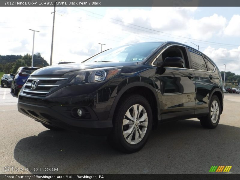 Crystal Black Pearl / Black 2012 Honda CR-V EX 4WD