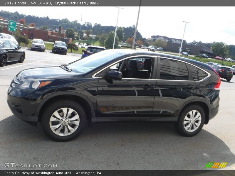 Crystal Black Pearl / Black 2012 Honda CR-V EX 4WD