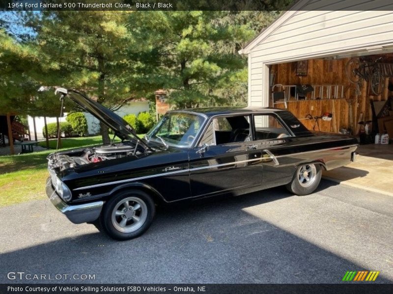 Black / Black 1964 Ford Fairlane 500 Thunderbolt Clone