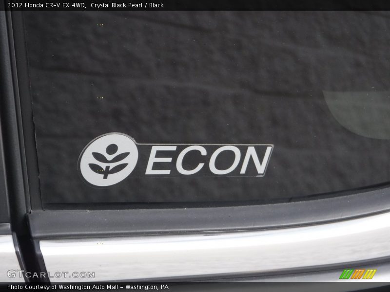 Crystal Black Pearl / Black 2012 Honda CR-V EX 4WD