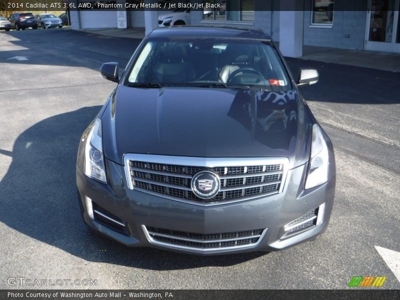Phantom Gray Metallic / Jet Black/Jet Black 2014 Cadillac ATS 3.6L AWD