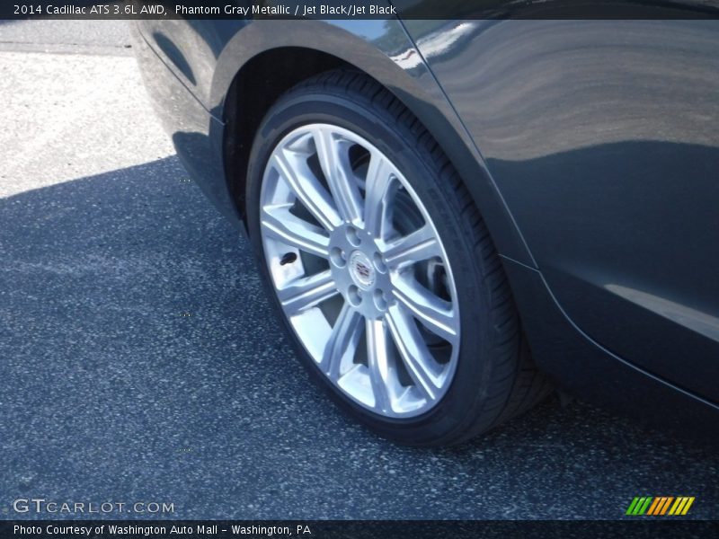 Phantom Gray Metallic / Jet Black/Jet Black 2014 Cadillac ATS 3.6L AWD