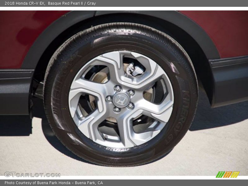 Basque Red Pearl II / Gray 2018 Honda CR-V EX