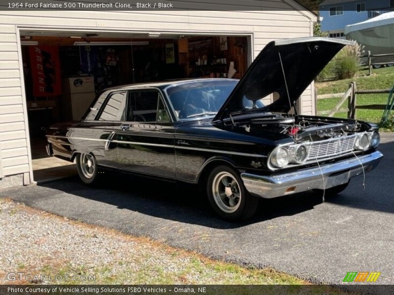 Black / Black 1964 Ford Fairlane 500 Thunderbolt Clone