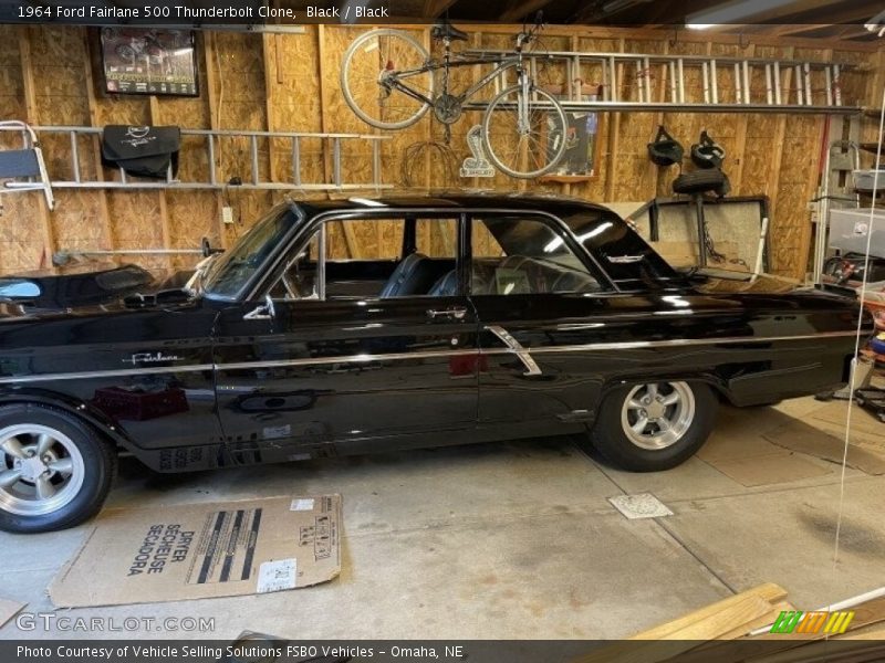 Black / Black 1964 Ford Fairlane 500 Thunderbolt Clone