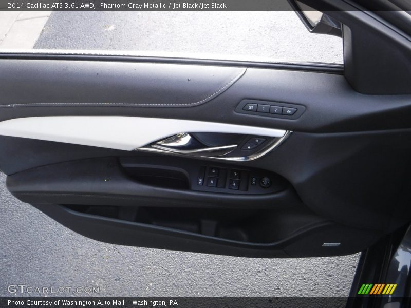 Phantom Gray Metallic / Jet Black/Jet Black 2014 Cadillac ATS 3.6L AWD