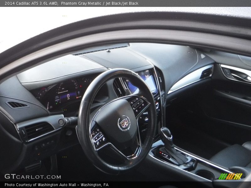 Phantom Gray Metallic / Jet Black/Jet Black 2014 Cadillac ATS 3.6L AWD