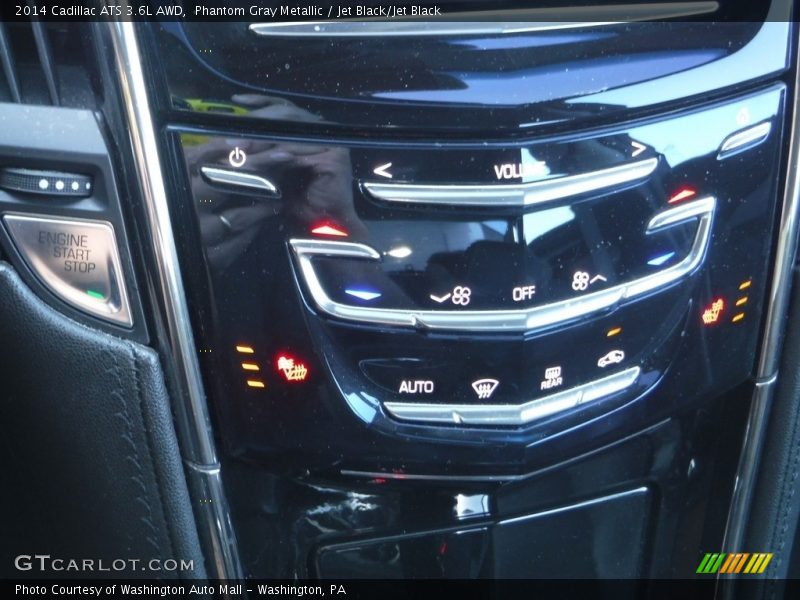Phantom Gray Metallic / Jet Black/Jet Black 2014 Cadillac ATS 3.6L AWD