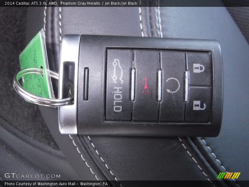 Phantom Gray Metallic / Jet Black/Jet Black 2014 Cadillac ATS 3.6L AWD