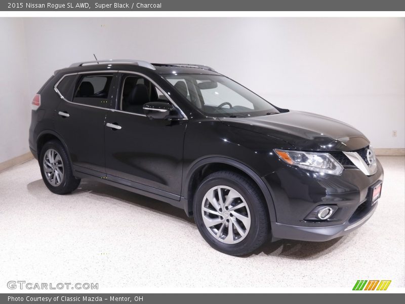 Super Black / Charcoal 2015 Nissan Rogue SL AWD