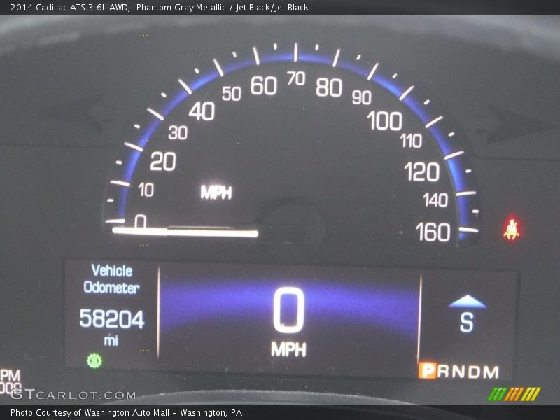 Phantom Gray Metallic / Jet Black/Jet Black 2014 Cadillac ATS 3.6L AWD