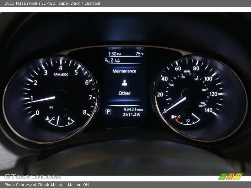 Super Black / Charcoal 2015 Nissan Rogue SL AWD