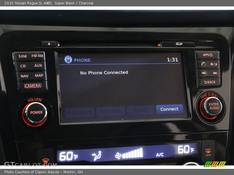 Super Black / Charcoal 2015 Nissan Rogue SL AWD