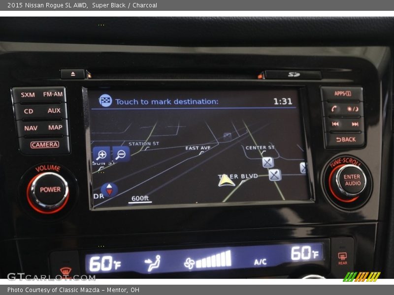 Super Black / Charcoal 2015 Nissan Rogue SL AWD