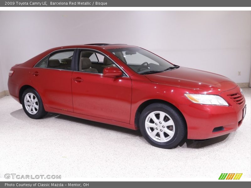 Barcelona Red Metallic / Bisque 2009 Toyota Camry LE
