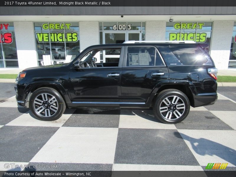 Midnight Black Metallic / Black 2017 Toyota 4Runner Limited