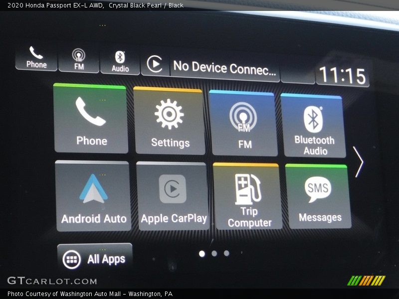 Crystal Black Pearl / Black 2020 Honda Passport EX-L AWD