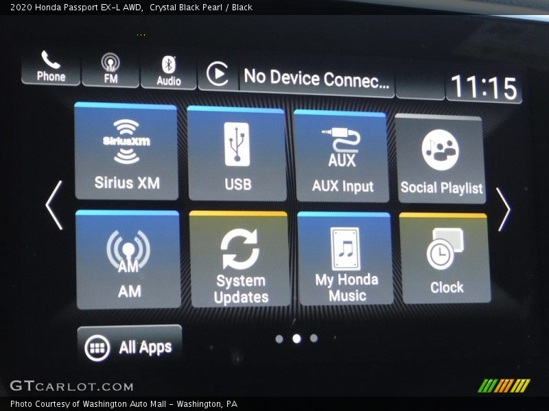 Crystal Black Pearl / Black 2020 Honda Passport EX-L AWD