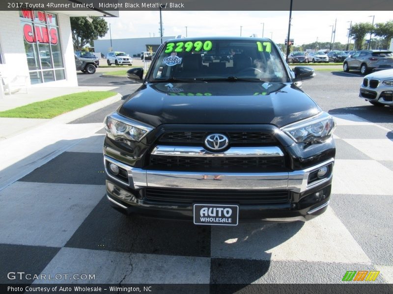 Midnight Black Metallic / Black 2017 Toyota 4Runner Limited