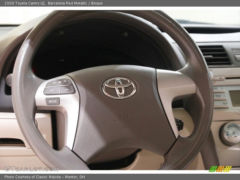 Barcelona Red Metallic / Bisque 2009 Toyota Camry LE