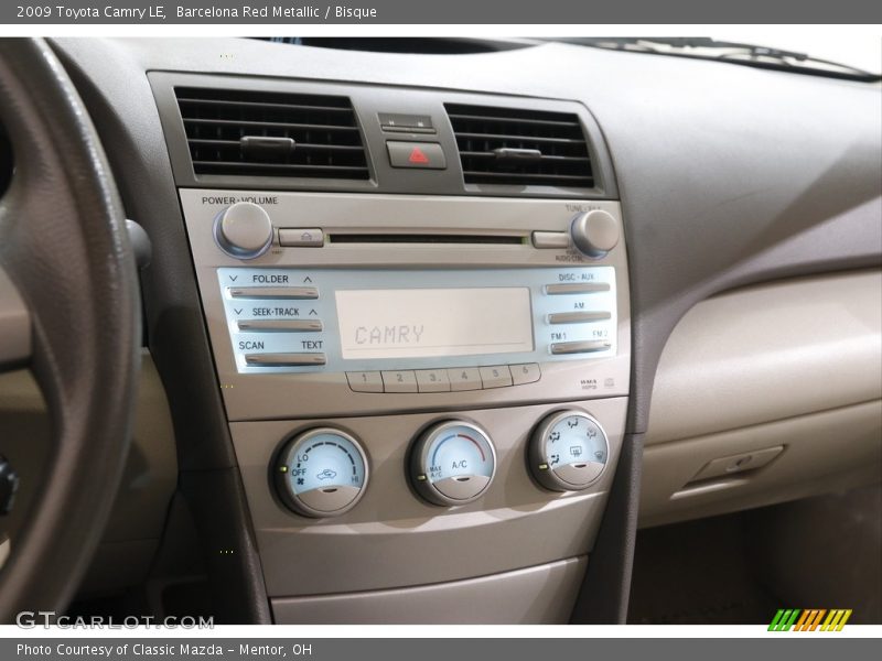 Barcelona Red Metallic / Bisque 2009 Toyota Camry LE