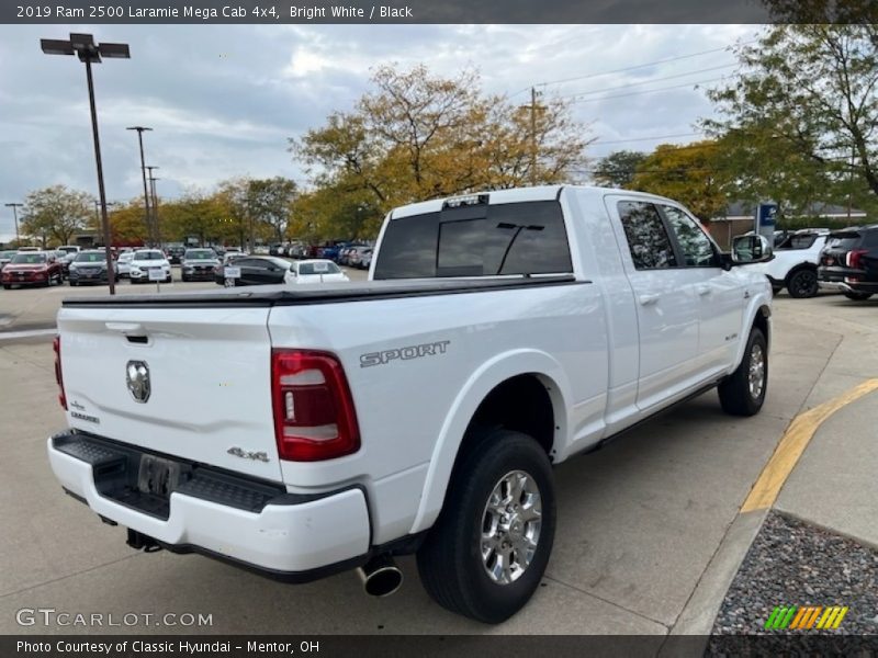 Bright White / Black 2019 Ram 2500 Laramie Mega Cab 4x4