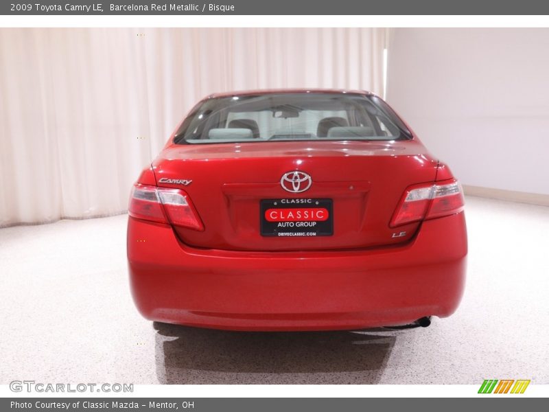 Barcelona Red Metallic / Bisque 2009 Toyota Camry LE