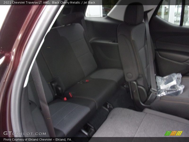 Black Cherry Metallic / Jet Black 2021 Chevrolet Traverse LT AWD