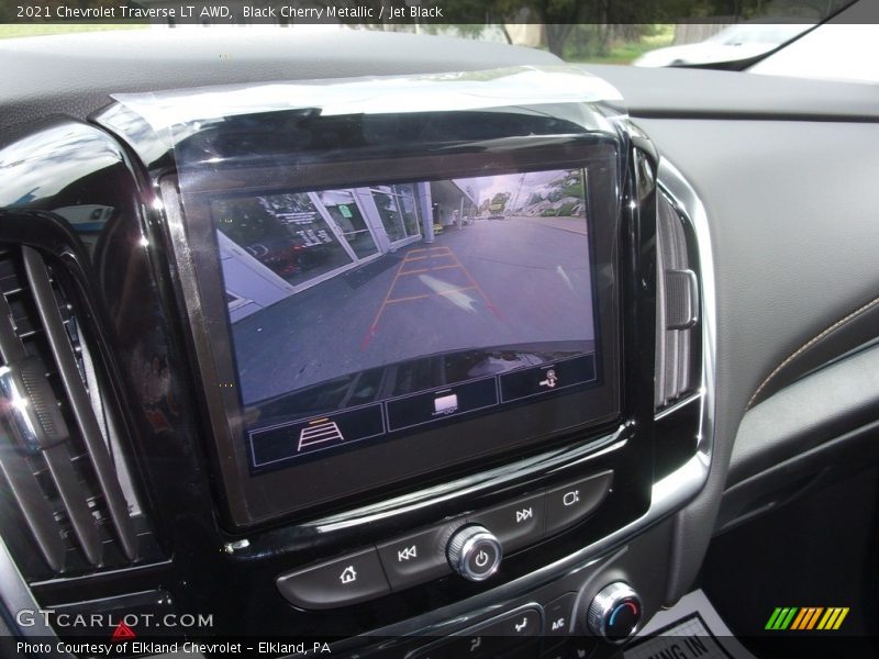 Black Cherry Metallic / Jet Black 2021 Chevrolet Traverse LT AWD