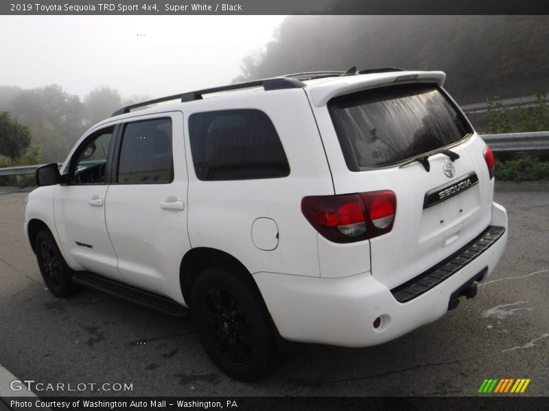 Super White / Black 2019 Toyota Sequoia TRD Sport 4x4