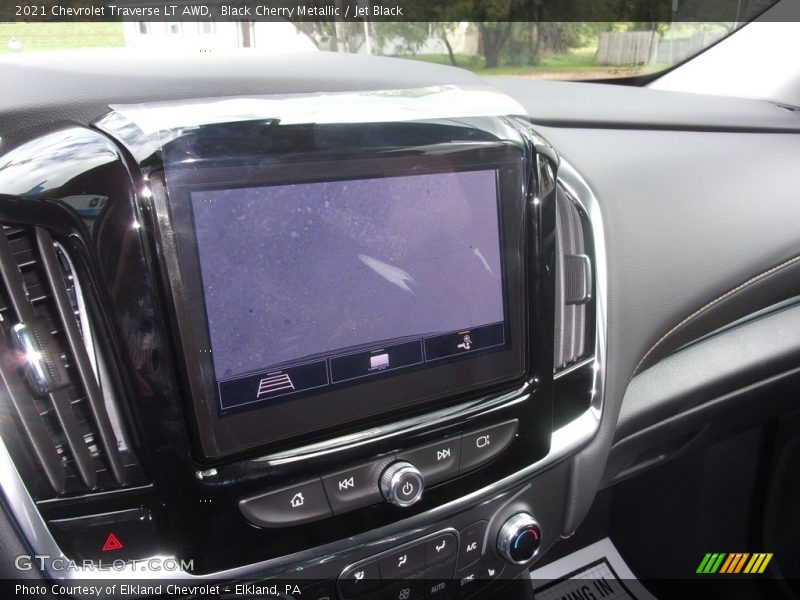 Black Cherry Metallic / Jet Black 2021 Chevrolet Traverse LT AWD
