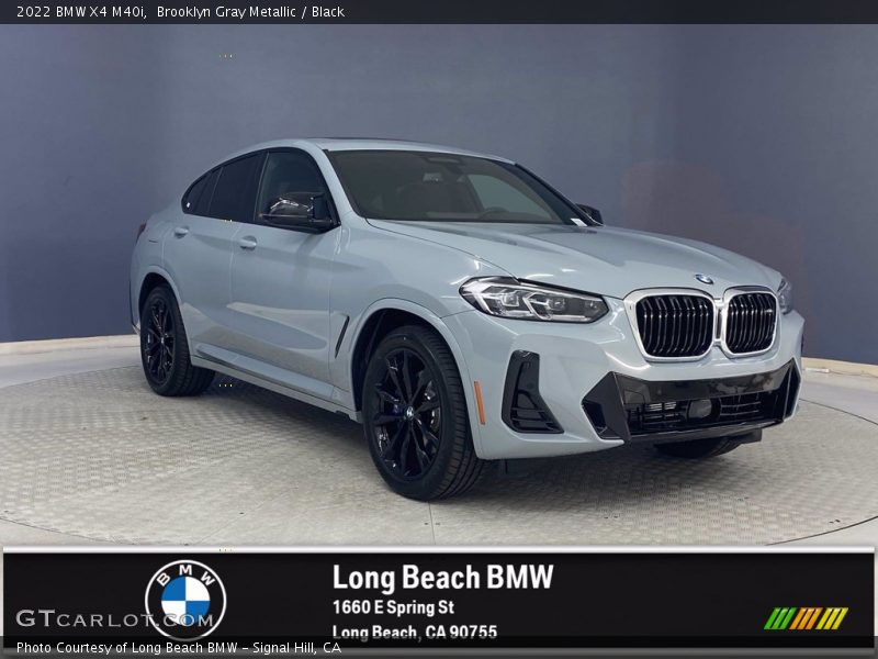 Brooklyn Gray Metallic / Black 2022 BMW X4 M40i