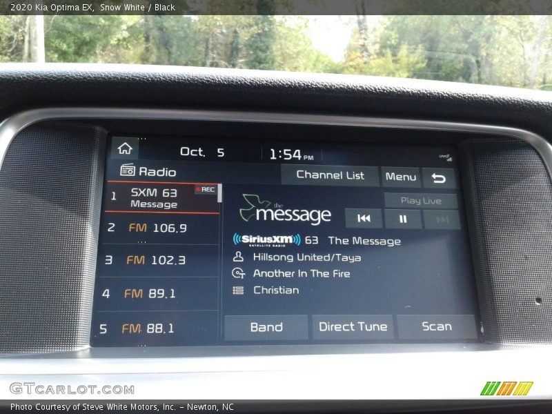 Snow White / Black 2020 Kia Optima EX