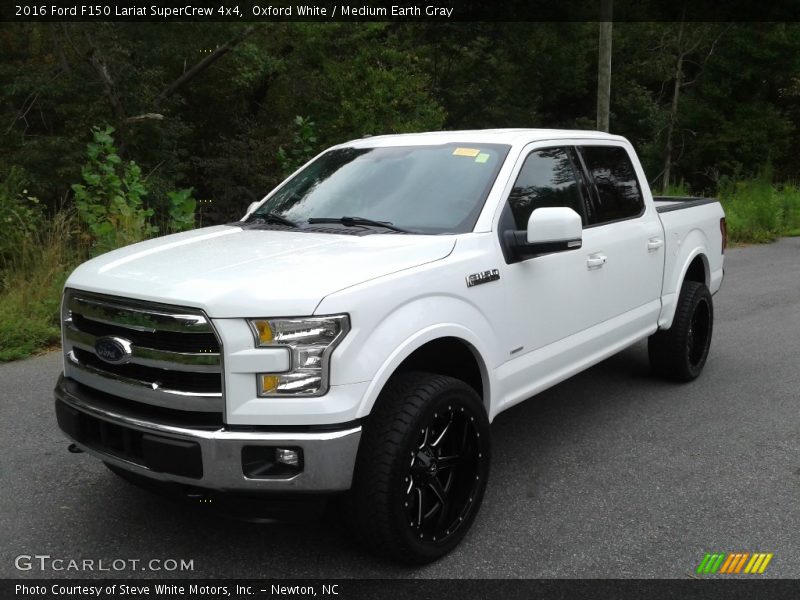 Oxford White / Medium Earth Gray 2016 Ford F150 Lariat SuperCrew 4x4