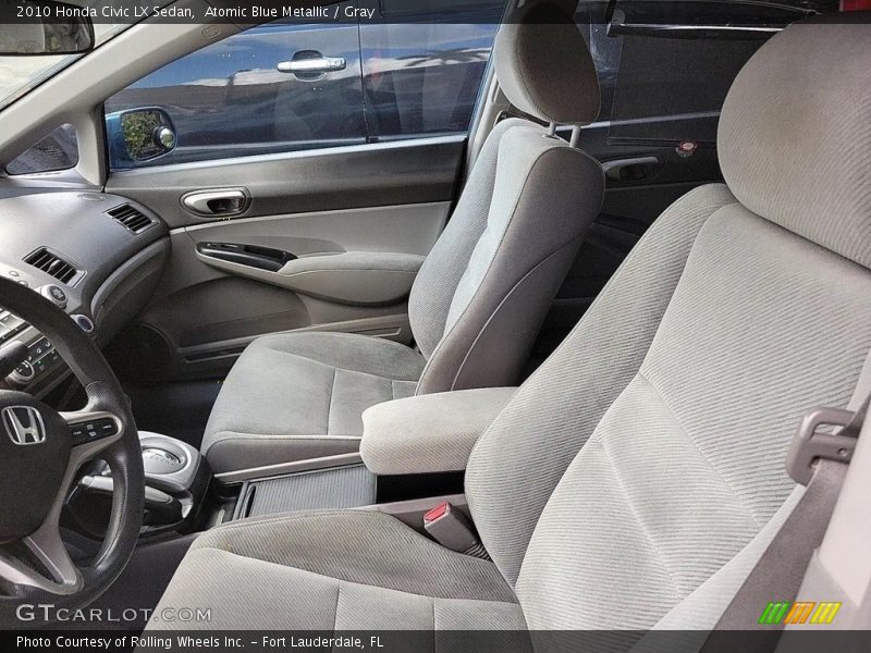 Atomic Blue Metallic / Gray 2010 Honda Civic LX Sedan