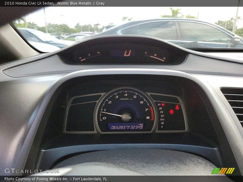 Atomic Blue Metallic / Gray 2010 Honda Civic LX Sedan