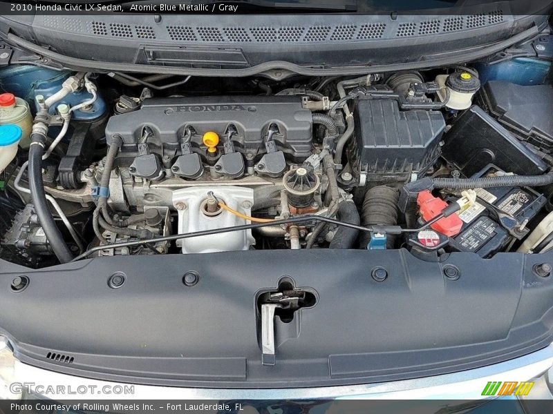 Atomic Blue Metallic / Gray 2010 Honda Civic LX Sedan