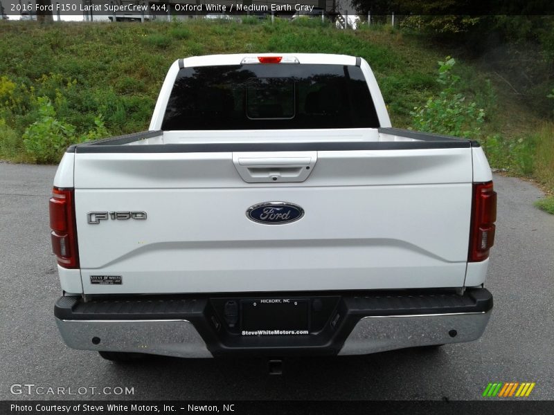 Oxford White / Medium Earth Gray 2016 Ford F150 Lariat SuperCrew 4x4
