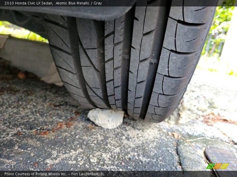 Atomic Blue Metallic / Gray 2010 Honda Civic LX Sedan