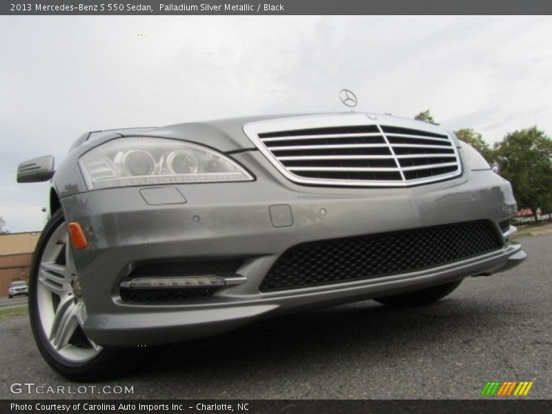 Palladium Silver Metallic / Black 2013 Mercedes-Benz S 550 Sedan