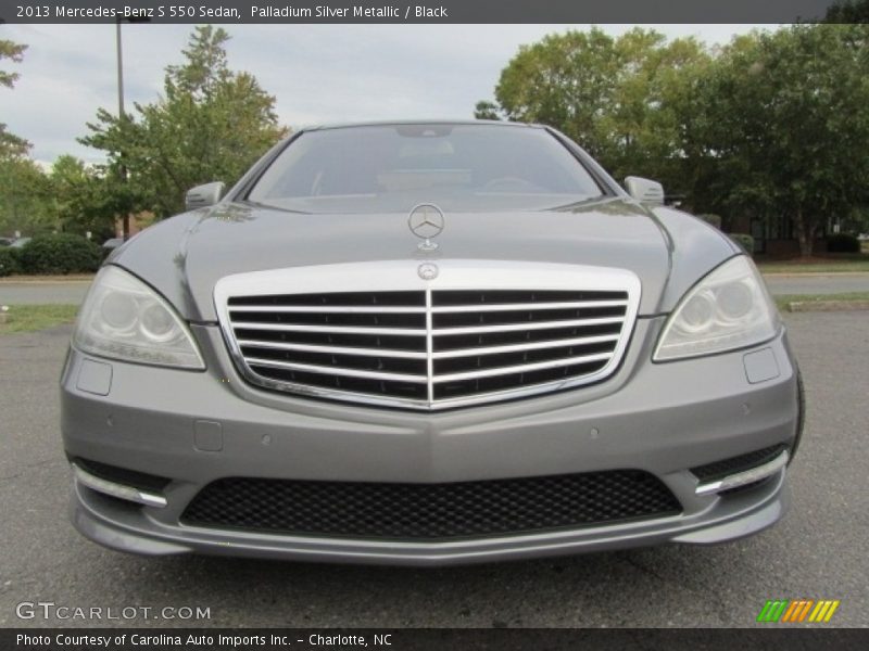 Palladium Silver Metallic / Black 2013 Mercedes-Benz S 550 Sedan