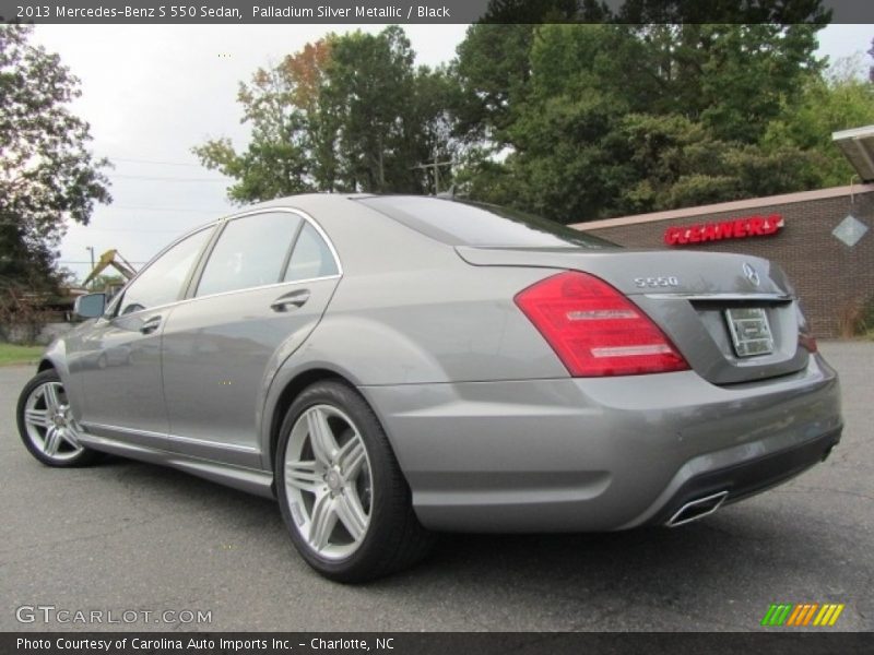 Palladium Silver Metallic / Black 2013 Mercedes-Benz S 550 Sedan