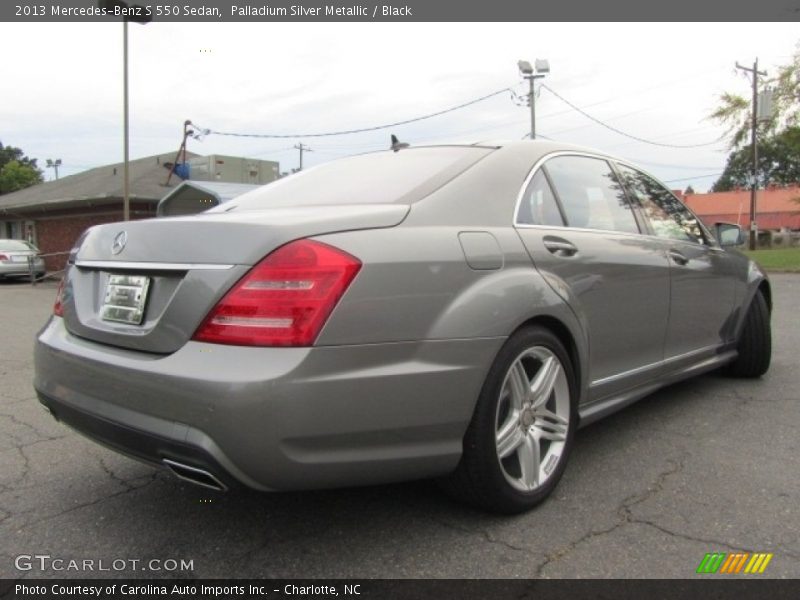 Palladium Silver Metallic / Black 2013 Mercedes-Benz S 550 Sedan