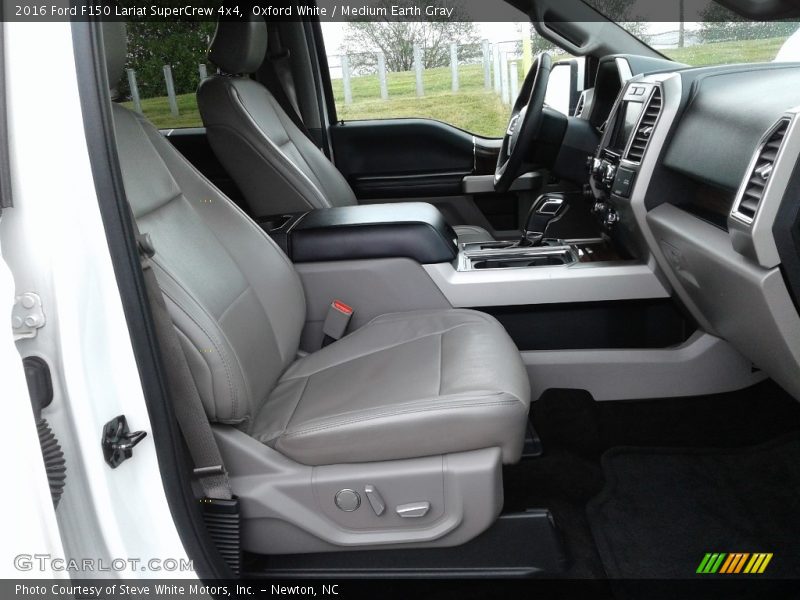 Oxford White / Medium Earth Gray 2016 Ford F150 Lariat SuperCrew 4x4