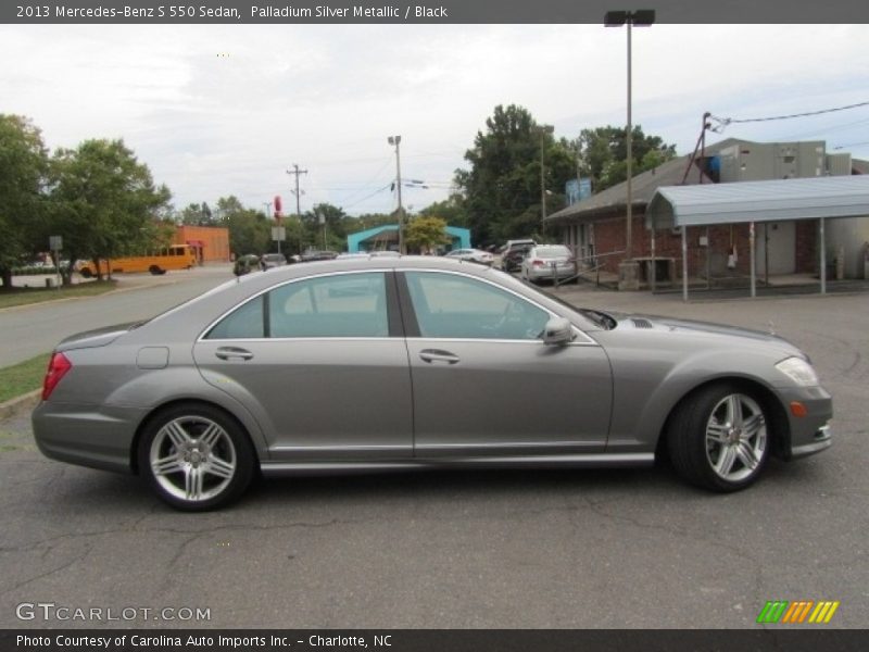 Palladium Silver Metallic / Black 2013 Mercedes-Benz S 550 Sedan