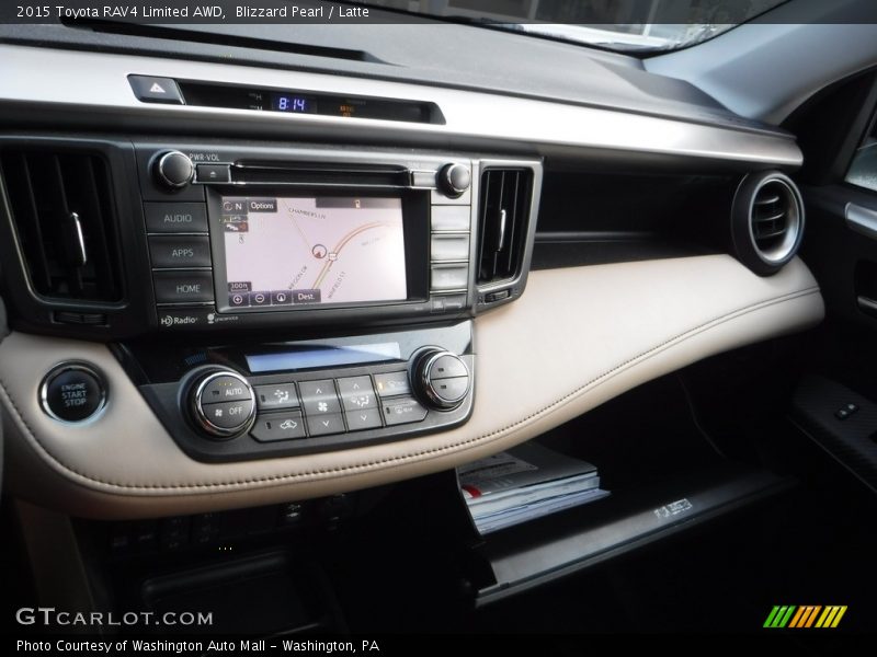 Blizzard Pearl / Latte 2015 Toyota RAV4 Limited AWD