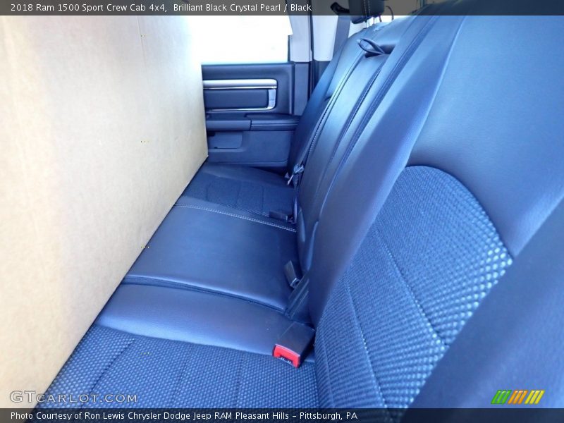 Brilliant Black Crystal Pearl / Black 2018 Ram 1500 Sport Crew Cab 4x4
