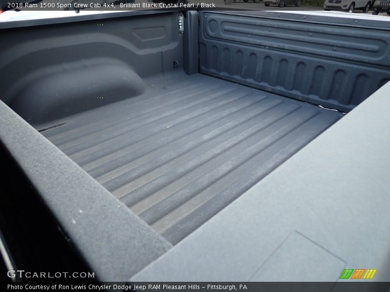 Brilliant Black Crystal Pearl / Black 2018 Ram 1500 Sport Crew Cab 4x4